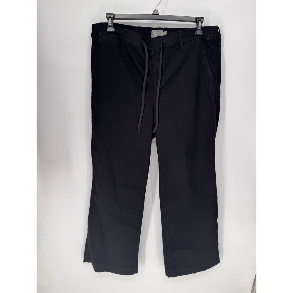 Torrid Jeans Women 2R Black NWT Weekend Wide Leg Super Soft Mid-Rise Drawstring